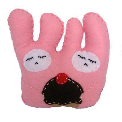 Conjoined Bunny Monsters - pink