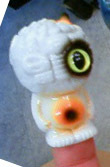 New - Pre-order Mini Chao Q white vinyl with orange belly